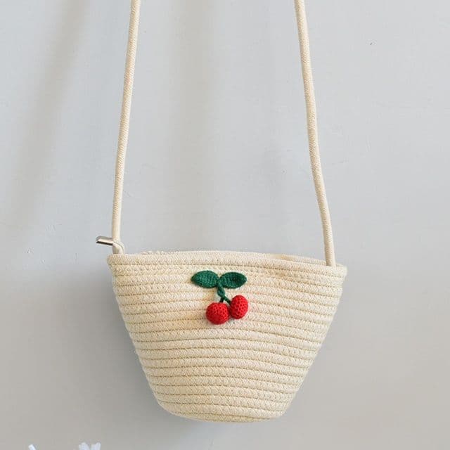 ショルダーバッグレディース 花束刺繍ミニかごショルダー